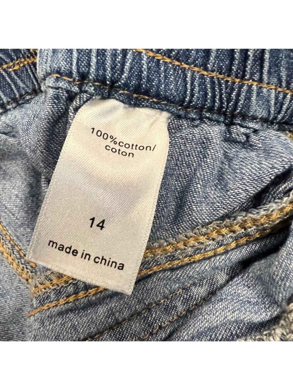 Maurices Womens Cropped Jeans Blue Drawstring Size Medium Pockets - Picture 8 of 8
